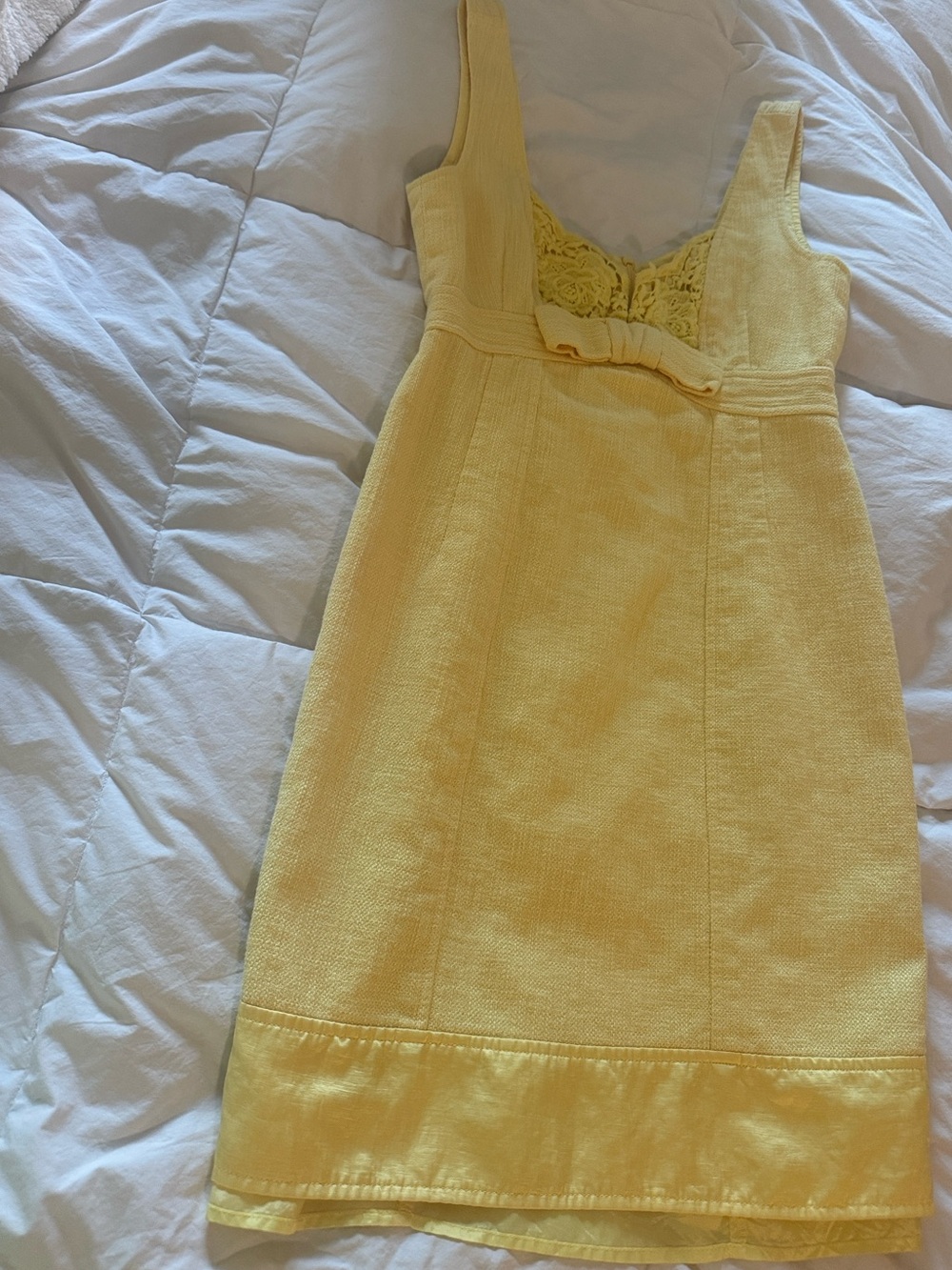 Nanette Lepore Sunny Yellow Midi Dress - Picture 3 of 8